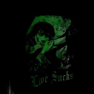 Fashion Victim Love Sucks Glow in the Dark T Shirt Size Adult Large